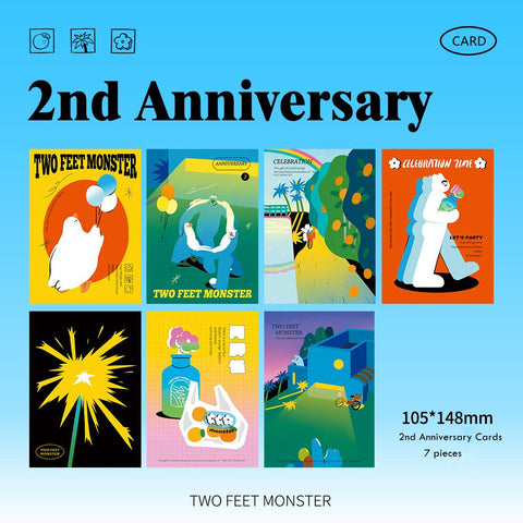 Second Anniversary Party Series Cards