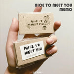Nice To Meet You Special Paper Note