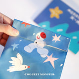 Two Feet Monster Christmas Sticker
