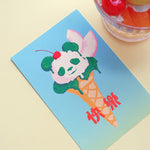 Panda Ice Cream Greeting Card