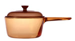 VISIONS 1.5 Litre Pyroceram Glass Saucepan, Brown