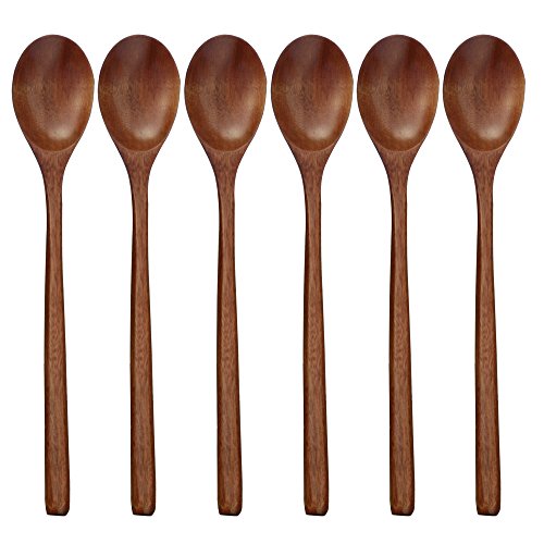 1pc Wooden Spoon, For Household Eating, Measuring, Mixing, Drinking, Rice  Spoon, Noodle Spoon, Soup Spoon, Long Handle Large Soup Spoon, Kitchen Suppl