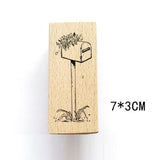 Girl And Rabbit Series Wooden Stamps