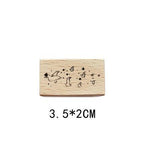 Girl And Rabbit Series Wooden Stamps