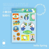 Spring Day Series Waterproof Stickers