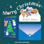Two Feet Monster Christmas Folder Card